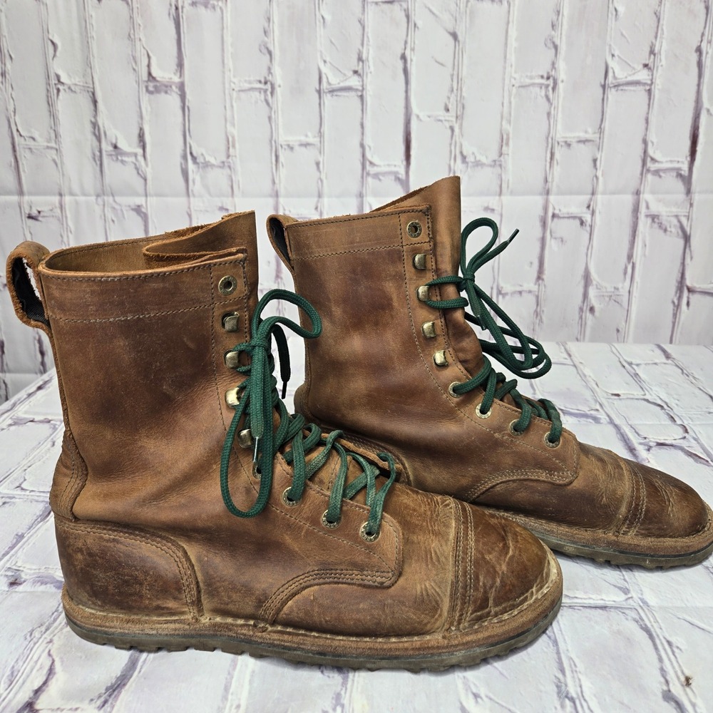 Jim Green Barefoot African Trooper Brown Rose Anvil Leather Boots Mens 10